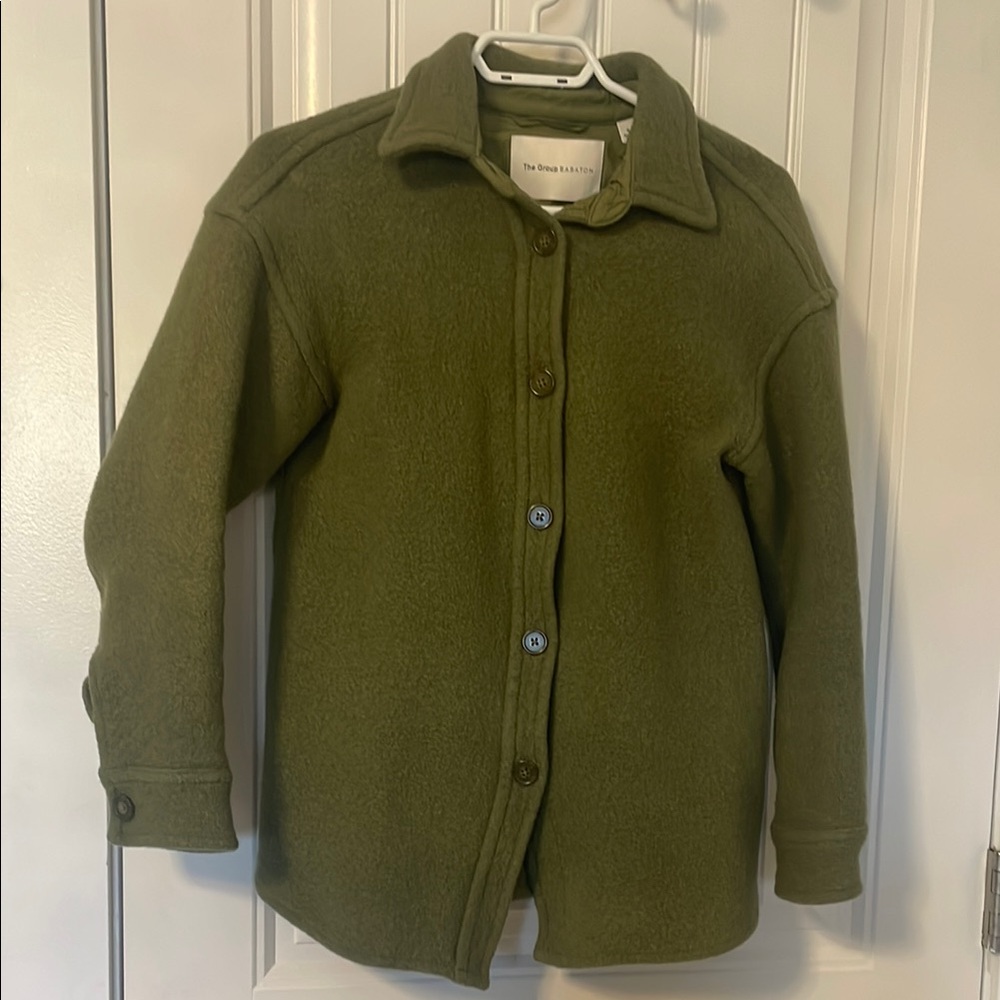 Babaton Green Merino Wool Jacket
